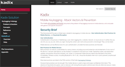 Desktop Screenshot of kadix.ca